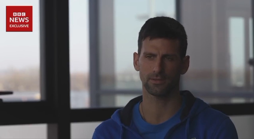Novak Djokovic im BBC Interview