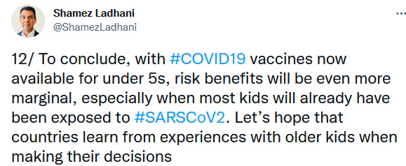 Shamez Ladhani - Vernichtendes Urteil zur Impfung für 5 bis 11jährige