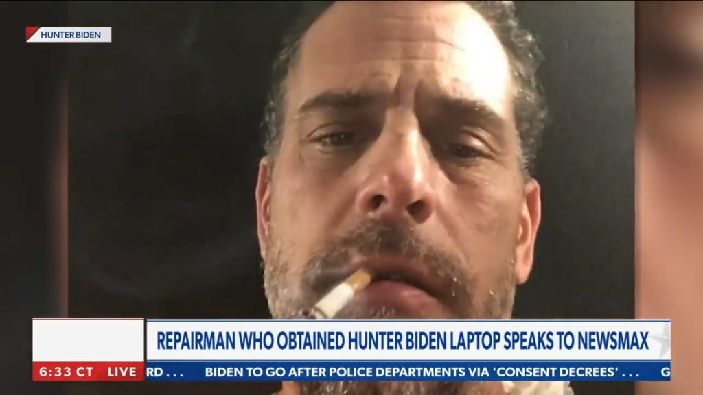 DER TECHNIKER, DER DEN HUNTER BIDEN LAPTOP ANNAHM, SPRICHT MIT NEWSMAX - Hunter Biden