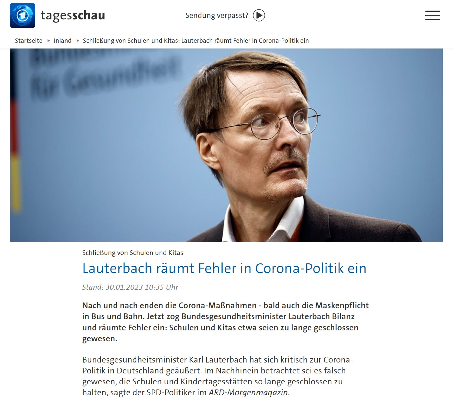 Lauterbach: Und er lügt und lügt und lügt!