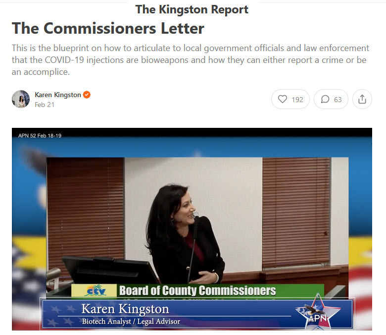 Karen Kingston: COVID-19-Injektionen sind Biowaffen - Der Brief an die Kommissionsmitglieder
